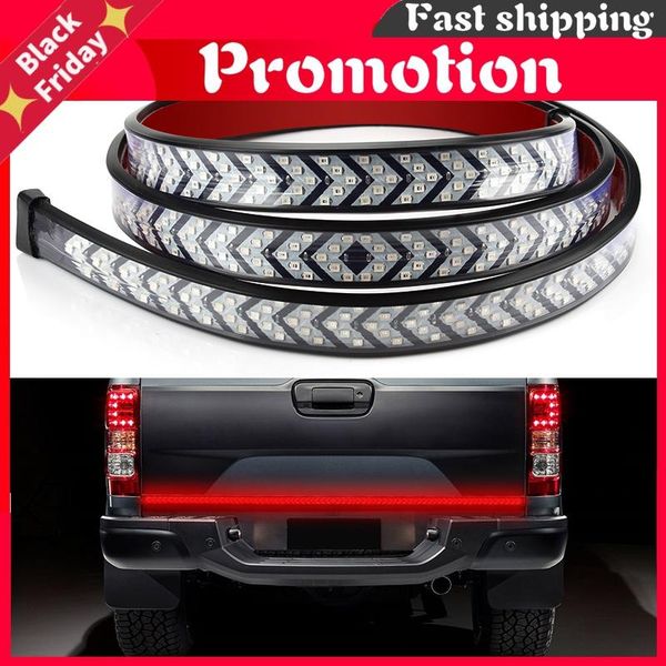 

emergency lights car led pickup arrow red flowing yellow turn signal lamp scanning brake light bar 100cm reverse tail strip