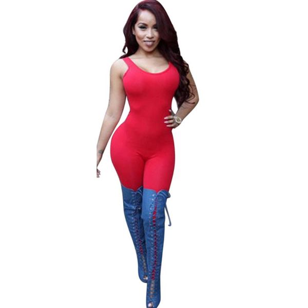 

women's jumpsuits & rompers women fashion casual sleeveless jumpsuit, Black;white