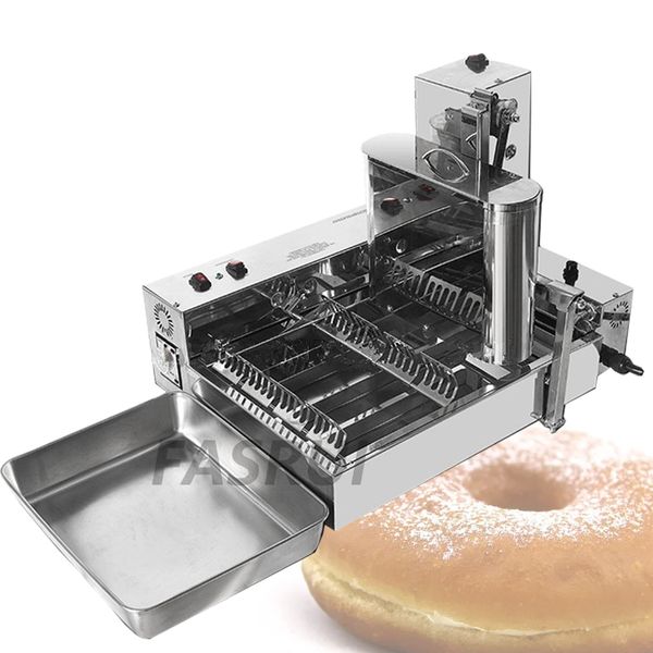 2KWCommercial Donut Machine 4 Righe Ciambelle Frittura Elettrica Mini Ciambella Produzione Automatica Donut Making Maker