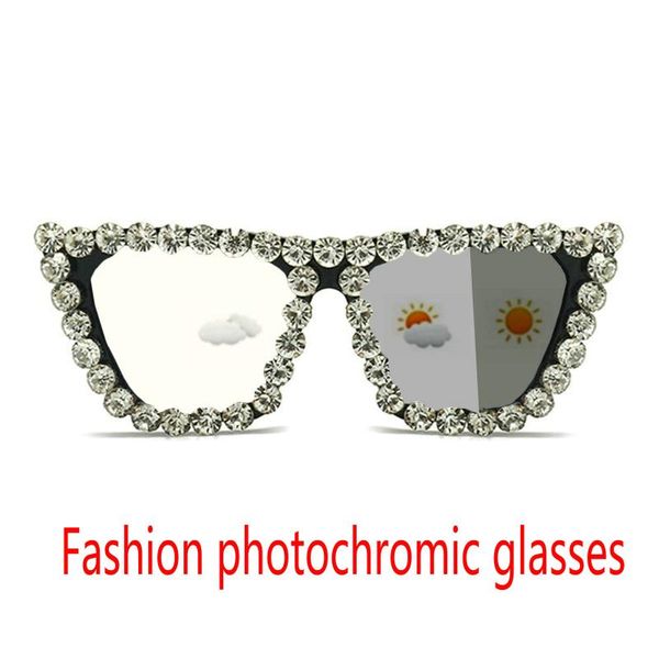 

sunglasses frames pochromic finished myopia glasses women posensitive chameleon anti-glare change color lens prescription fml, Silver