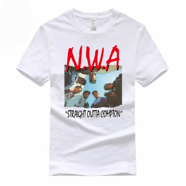 

nwa straight outta compton euro size 100% cotton t-shirt summer casual o-neck tshirt for men and women gmt300003 210629, White;black