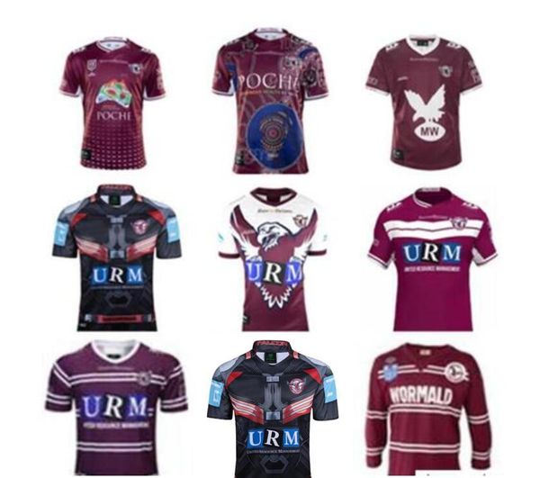 

2021 manly warringah sea eagles 22 21 indigenous super rugby jersey australia nrl league retro, Black;gray