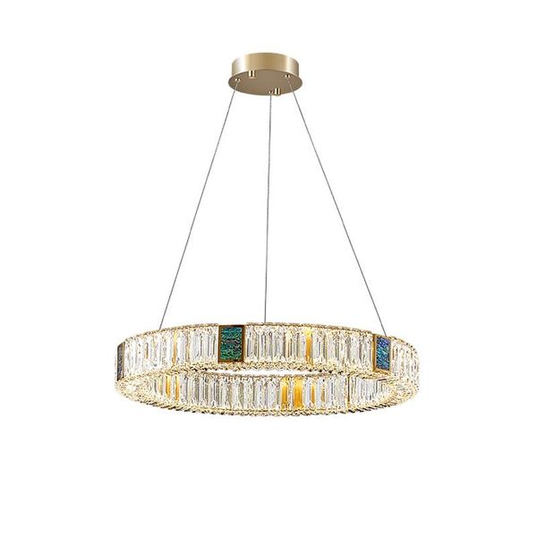 

chandeliers led norble golden silver stainless steel crystal chandelier lighting lustre suspension luminaire lampen for dinning room
