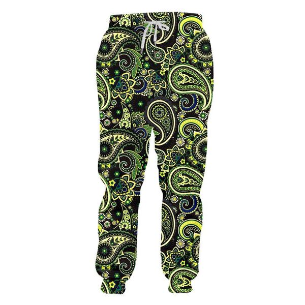 

men's pants retro cashew flower sweatpants men 3d luxury print joggers sports trousers harajuku streetwear jogging trouser, Black