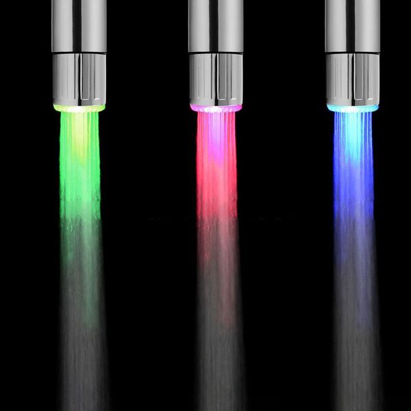 

bath accessory set single color led water faucet light changing glow shower head kitchen tap bathroom accessories