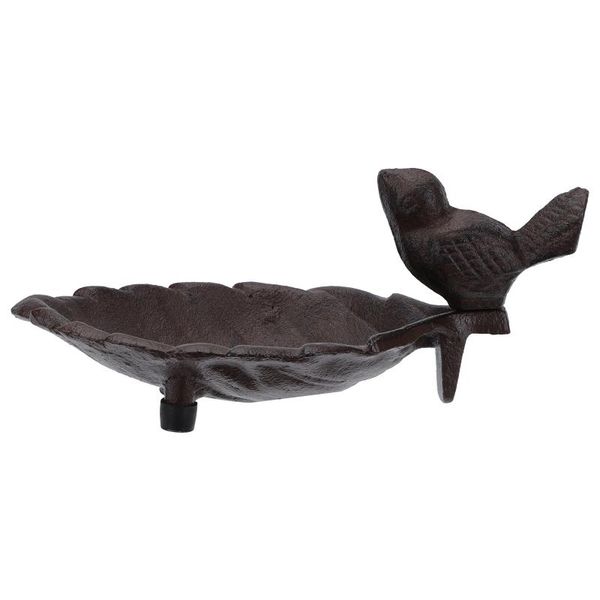 

other bird supplies 1pc iron feeder garden decoration bowl leaf storage tray