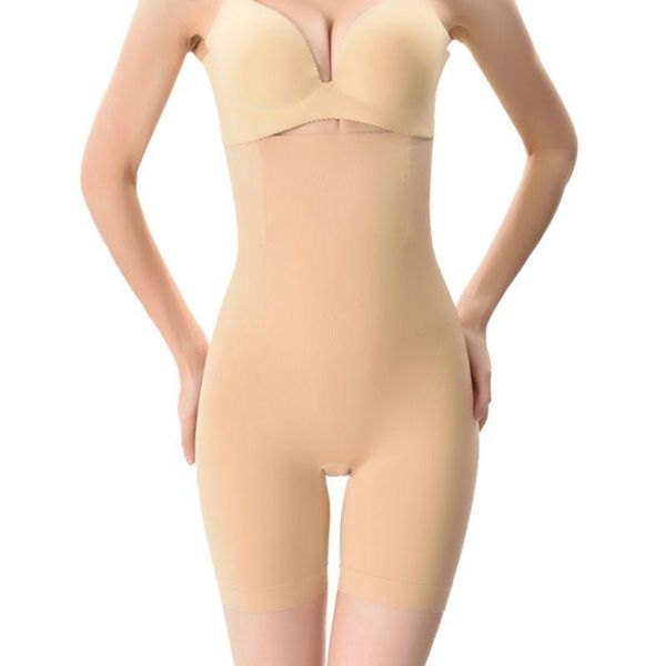 

storage drawers fashion solid color ladies large size high waist postpartum belly pants body shaping anti-light safety underwear