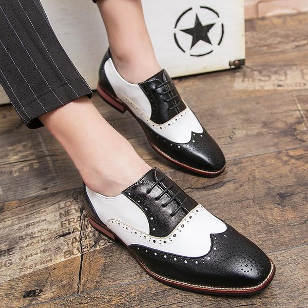 

classic men's dress shoes handmade leather comfortable breathable men business fashion zapatos de hombre 38-48, Black