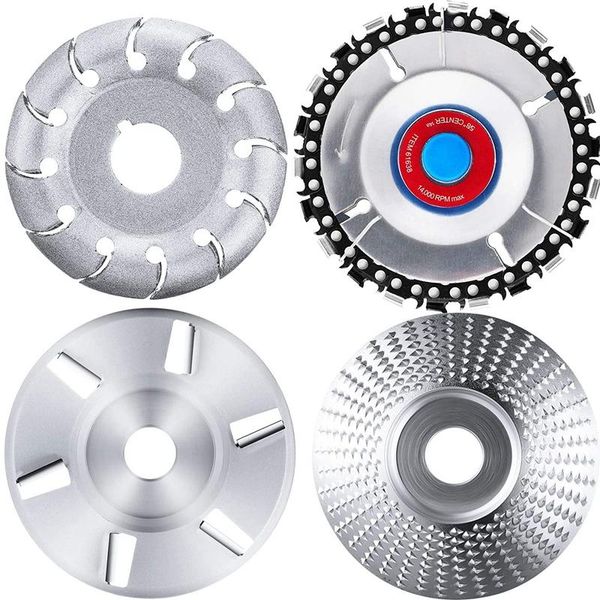

pieces angle grinding wheel wood carving disc 12 teeth polishing shaping and turbo storage bags
