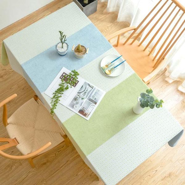 

table cloth europe green kitchen waterproof stripe rectangular dining cover end/tea