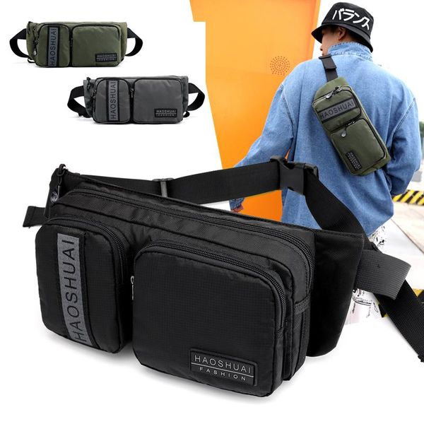 

motorcycle waist bag men 2021 chest rig bags strip anti-theft pack bum hip phone