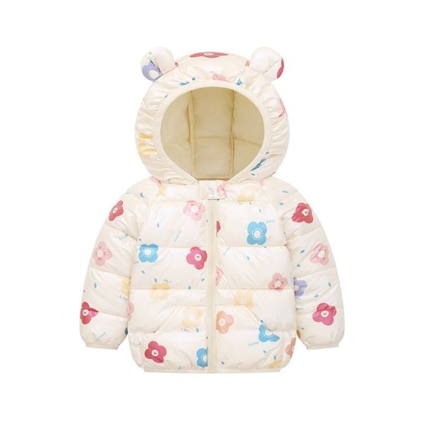 ZWF1364 piumino leggero per cappotto da ragazza con felpe con cappuccio abbigliamento per ragazzi 7 colori vestiti da cartone animato giacche per bambini di buona qualità 211027