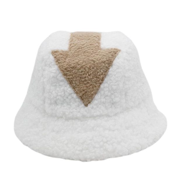 

party masks appa bucket hat nice xmas gifts lamb wool gorros cap fur plaid panama winter warm arrow symbol avatar: the last airbender hats