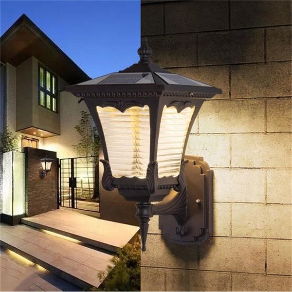 

outdoor wall light fixture solar modern waterproof led patio lamp for porch balcony courtyard villa aisle lamps
