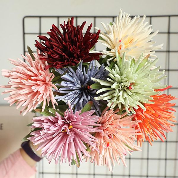 

decorative flowers & wreaths 2021 easter crab claw chrysanthemum simulated flower artificial plants false living for home wedding decoration