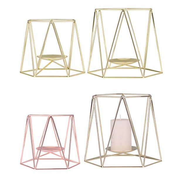 

candle holders 2pcs iron holder candlesticks for candles lantern wedding centerpieces home decoration christmas dining table ornaments