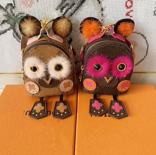 LETTERE FASCIE DONNA CONTENE COIN OWL Mini spalla Spalla Brassa Messenger Designer Pulsanti della catena Chiave Changeble Female Clutch Regalo Frizione