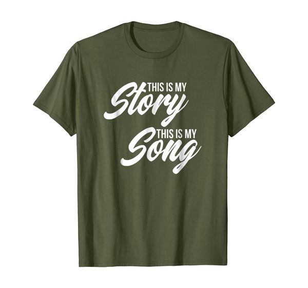 

cute this is my story this is my song lyric t shirt, White;black