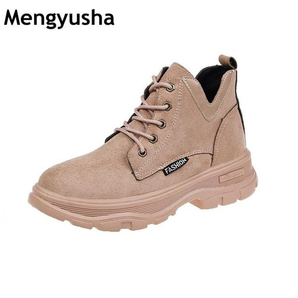 

boots 2021 spring and autumn breathable female british style single, Black