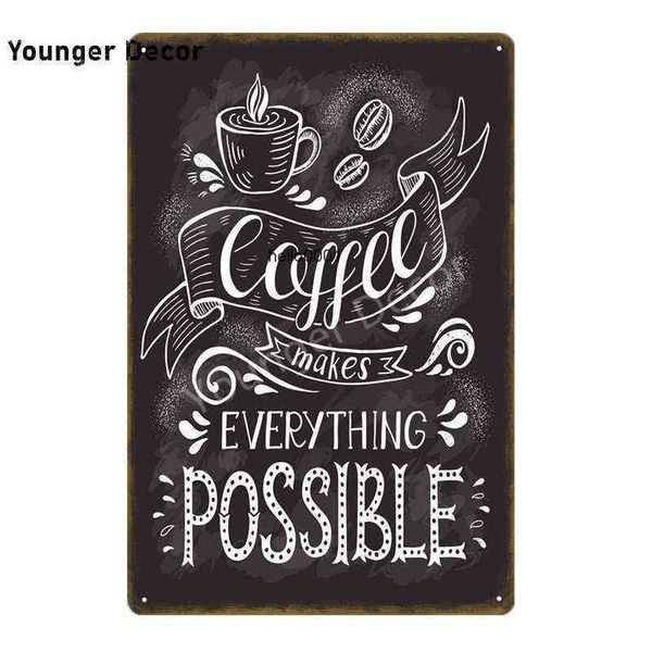 

house plaque metal poster vintage cafe shop retro wall decor for coffee corner kitchen restaurant decoration yi-2251