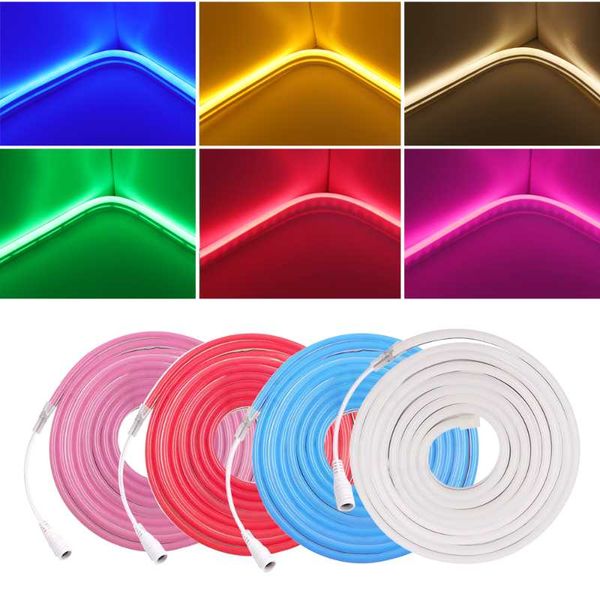 

strips dc 12v led strip waterproof neon light smd 2835 120leds/m flexible tape for home diy decoration 1m 2m 3m 5m