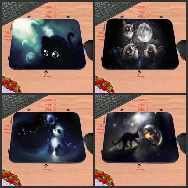 

mouse pads & wrist rests cat's artistic personality customization size, hd antiskid rectangular computer pad, decorate your desk design