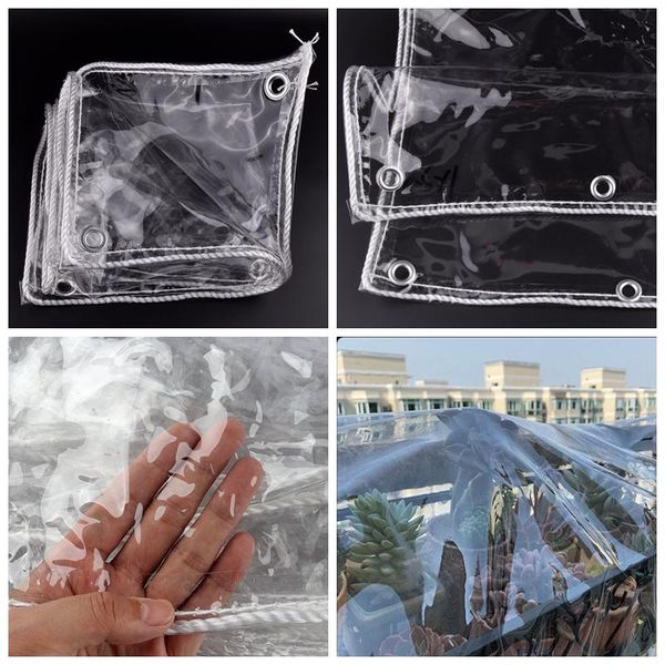 

shade custom size 1pc 3.5x1.4m and 3x1.4m transparent rainproof cloth