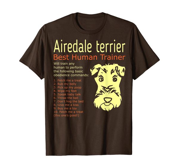 

airedale terrier human trainer will train any human, White;black