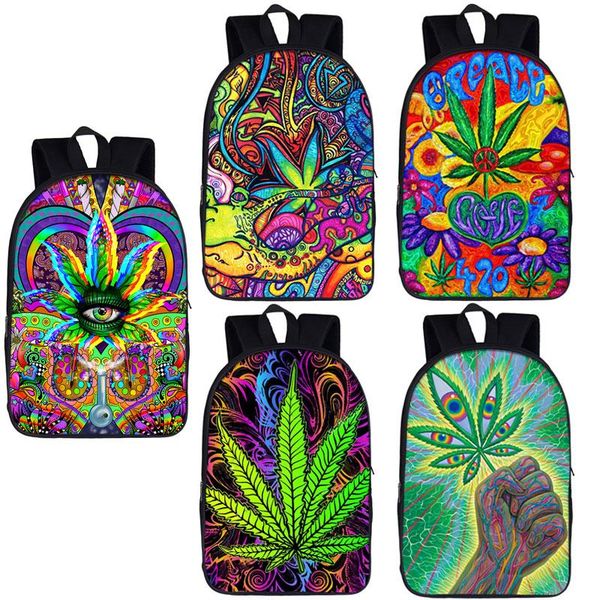 

backpack 16 inch smoke print pattern teenager boys girl school bags bookbag women men high-capacity travel bag rucksack