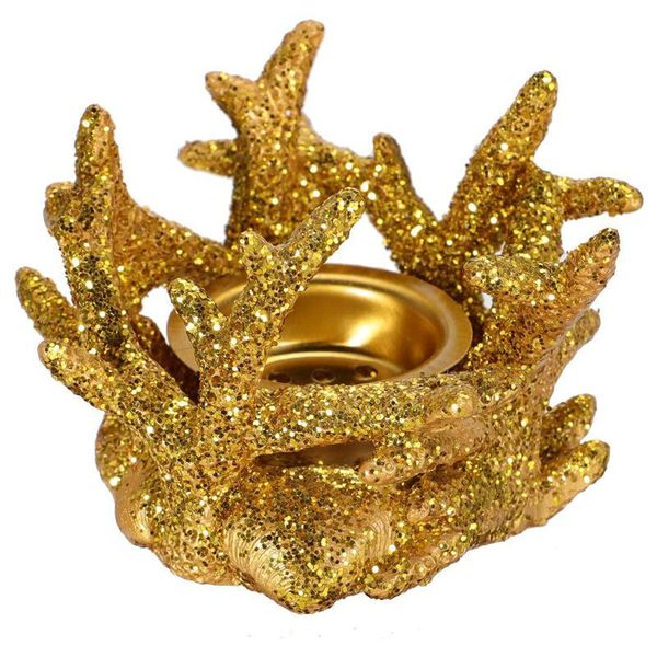 

creative incense burner coral candle holder resin craft mediterranean style metal fragrance lamps