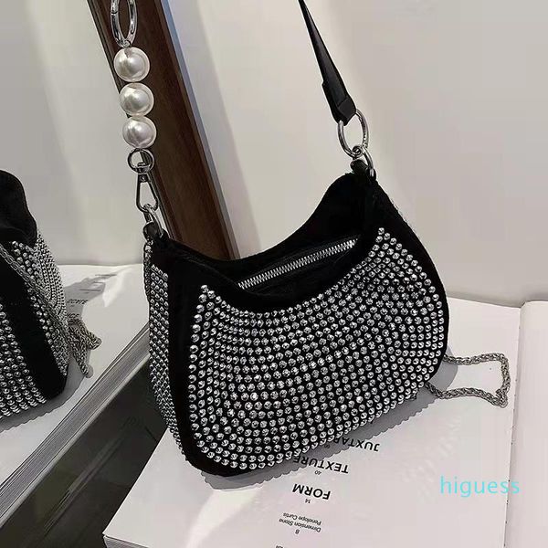 

designer- women shoulder bags bright diamond handbag women's bag fashion single underarm bags
