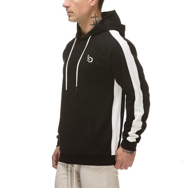 

autumn tracksuits men's sweater large sportswear hoodie cotton running muscle fitness long sleeve top, Gray