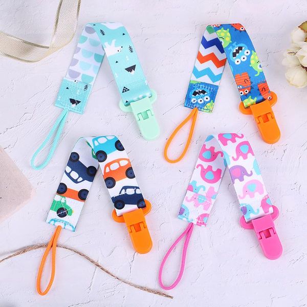 

pacifiers# baby pacifier clip chain dummy nipple holder for kid cartoon print