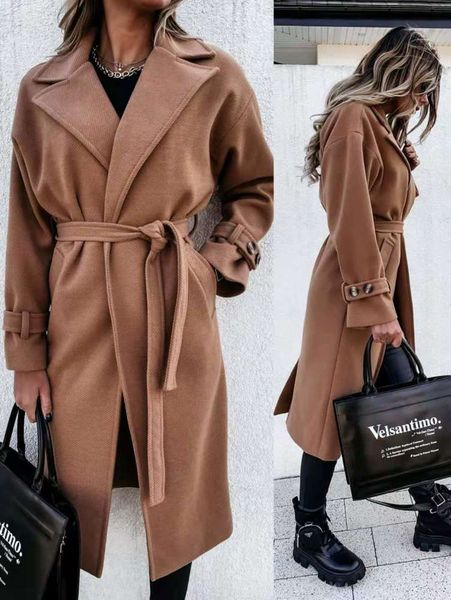 

solid wool windbreaker coat, Black;brown