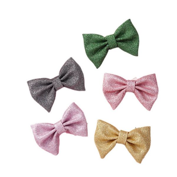 

girls hair accessories hairclips kids barrettes baby bb clip bows childrens hairpin cute accessory b8511, Slivery;white