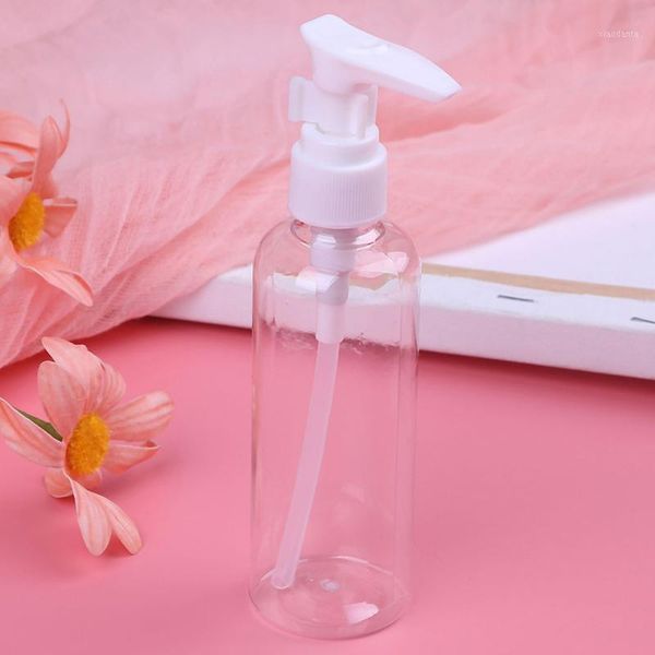 

storage bottles & jars 1 pcs 100ml travel transparent plastic perfume atomizer small mini empty spray refillable bottle random color