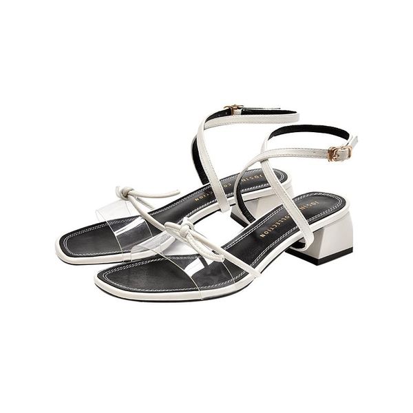 

dress shoes josiny women sandals summer female exposed toe high-heeled ankle strap ladies, Black