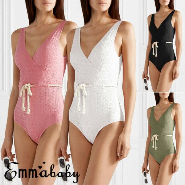 

women swimming costume padded swimsuits swimwear bathing suit monokini one piece beach bikini wear one-piece suits