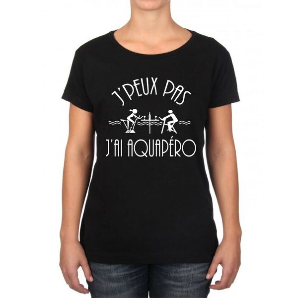

womens t-shirt i cannot i aquapero, White;black