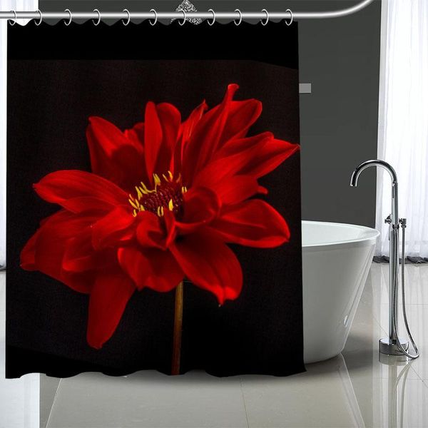 

custom dahlia shower curtains bath products bathroom decor waterproof polyester with 12 pcs hooks