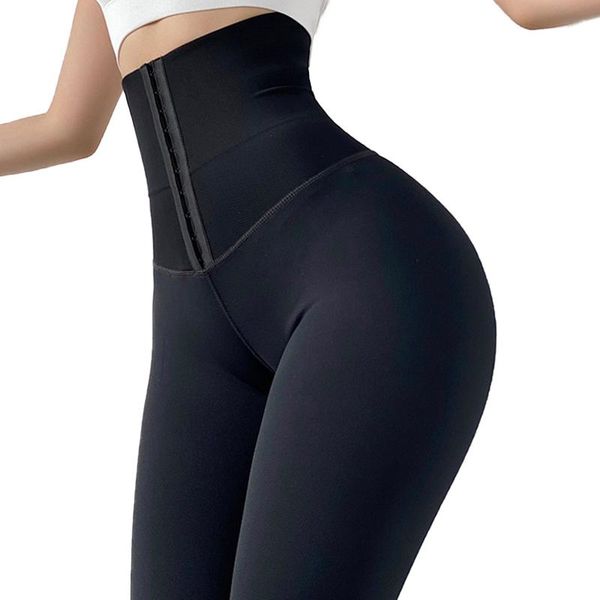 

women's leggings normov fitness women push up high waist elasticity tight abdomen pants, Black