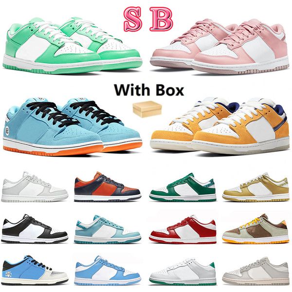 

2022 womens mens low casual shoes summer rose whisper pink red white mischief green glow winter solstice chunky dunky laser orange woman, Black