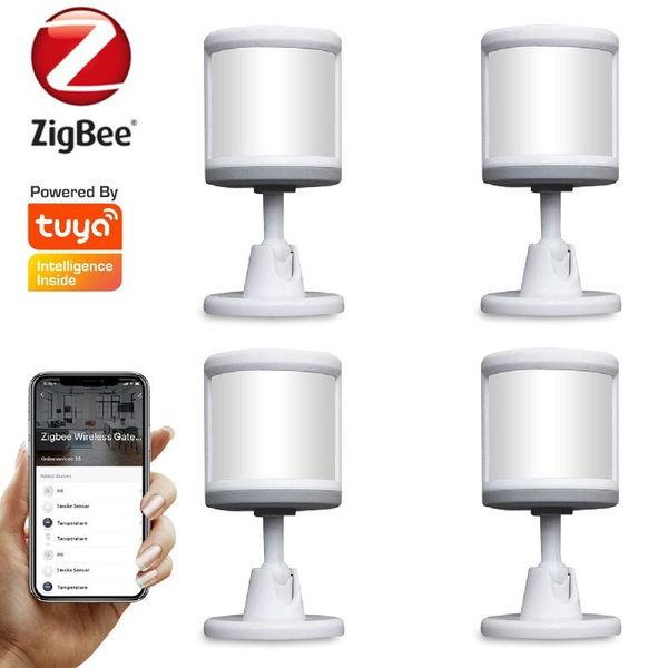 

smart home control tuya zigbee pir human body sensor with foot stand motion detect movement work gateway hub