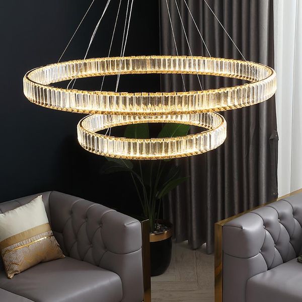 

chandeliers living room chandelier modern minimalist dining bedroom light luxury style round crystal