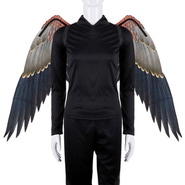 

cartoon clothing mardi gras halloween props carnival decoration party costume ball angel wings, Blue