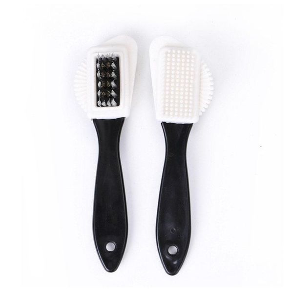 

clothing & wardrobe storage 1pcs/pack three side s shape suede nubuck brush shoe cleaning brushes 3 home supplies tools shoes cleaner