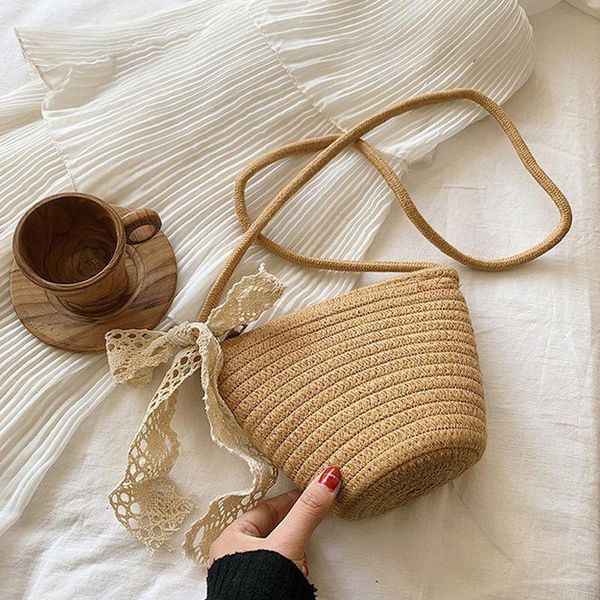 

evening bags 2021 fashion summer straw bag rattan women crossbody ladies knitted square flap shoulder travel beach shopper tote