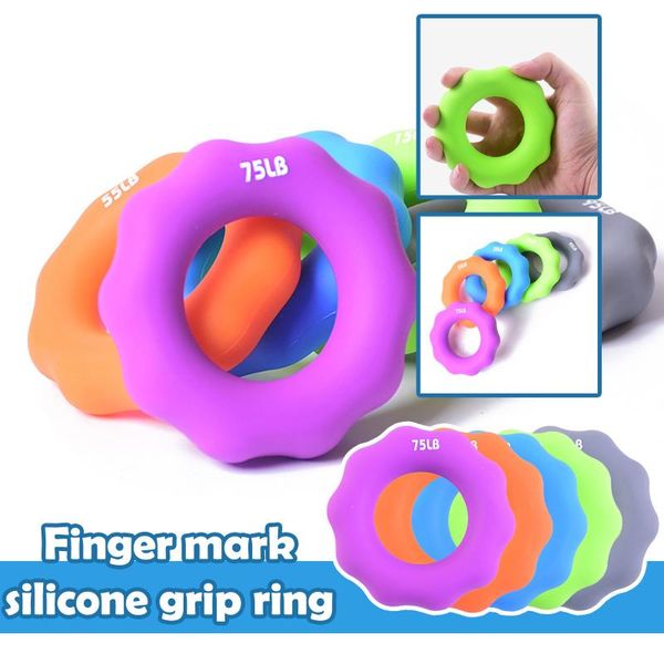 

flower finger exerciser grip ring massage strength training carpal expander good tenacity hand muscle workout recovery accessories