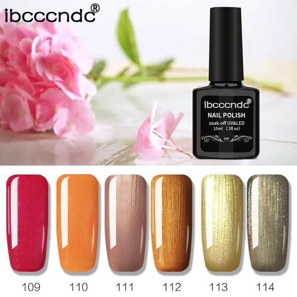 

6pcs/set nail art design 10ml long lasting gel polish soak off uv led varnish coat color lacquer1, Red;pink