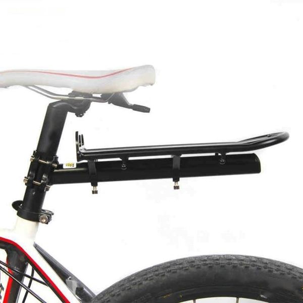 

car & truck racks bicycle carrier bracket bike seat post aluminum alloy rear back shelf cycling seatpost bag holder stand for bikes